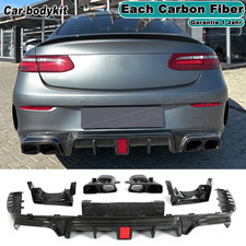 Carbon Heckdiffusor Auspuffblenden Diffusor für Mercedes C238 E300 E53 AMG Sport