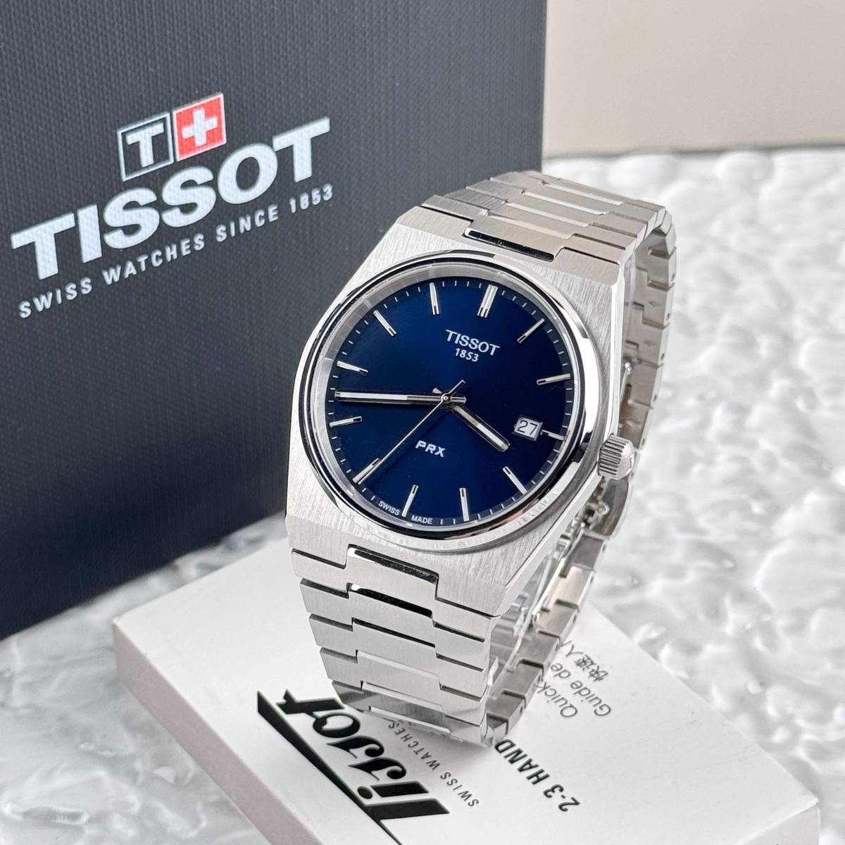 Tissot PRX Men's 40MM Blue Dial Stainless Steel Quartz Watch T137