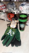 MLB Oakland Athletics MVP 20oz Stainless Steel Travel Tumbler 2024 & Team Gloves