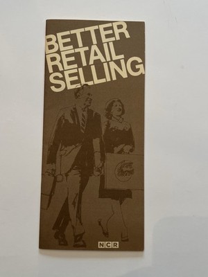 Vintage 1960s NCR Sales Training Brochure Better Retail Selling 24pp