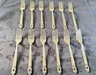 New ListingInt'l Sterling ROYAL DANISH Place Size Dinner Forks - 7 1/4" - Set of 12 No Mono