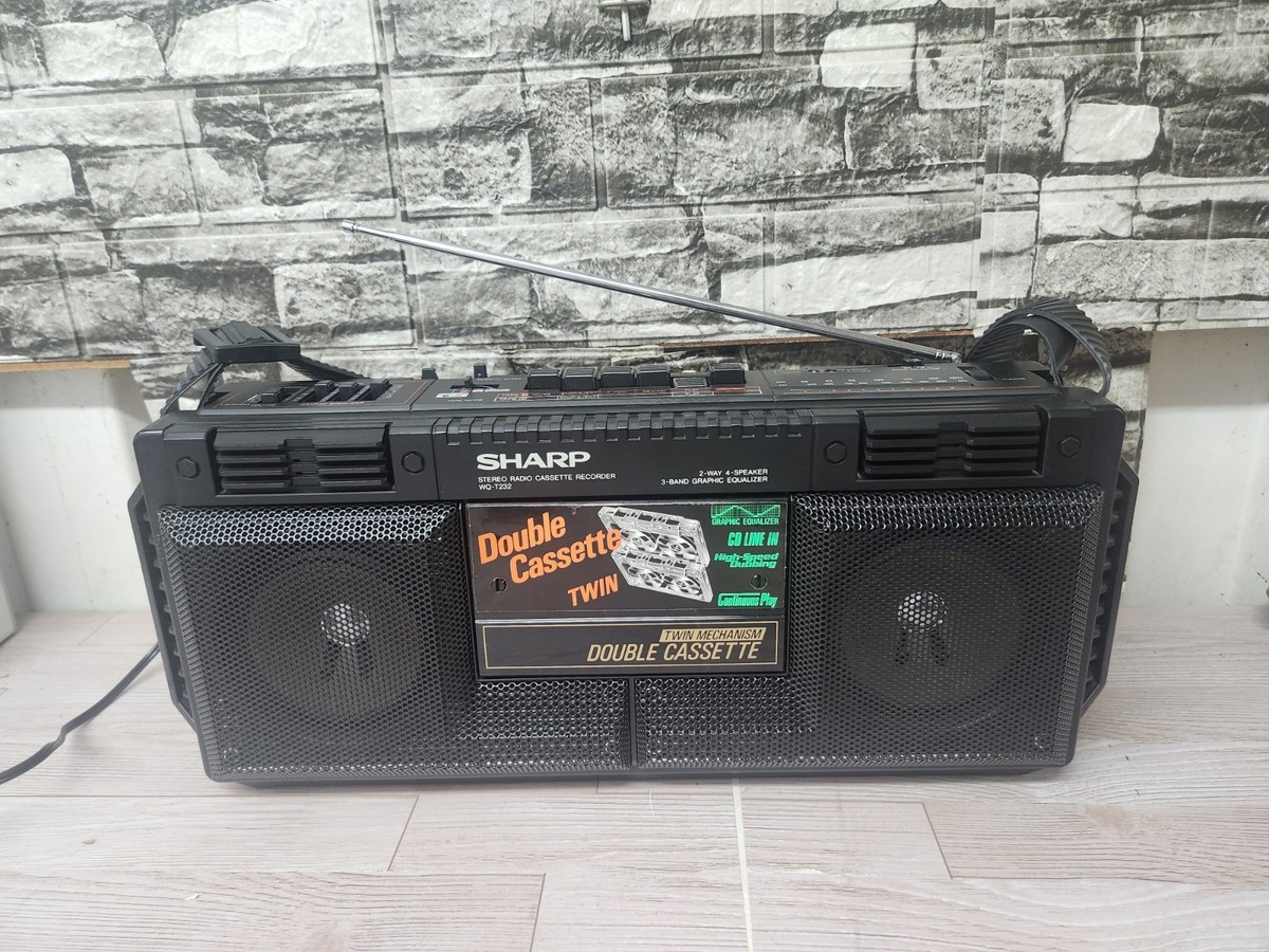 Sharp WQ-T232 (BK ) BoomBox EUC WORKS | eBay