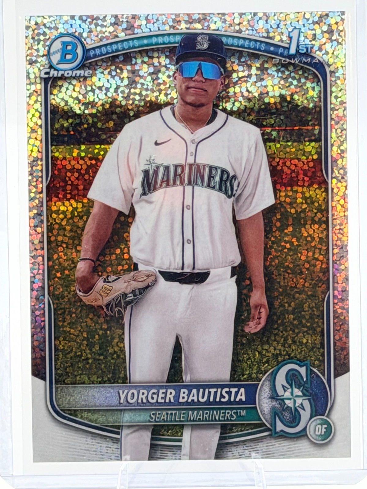 2025 BOWMAN CHROME YORGER BAUTISTA SPECKLE REFRACTOR /299 #BCP-194 MARINERS 1ST
