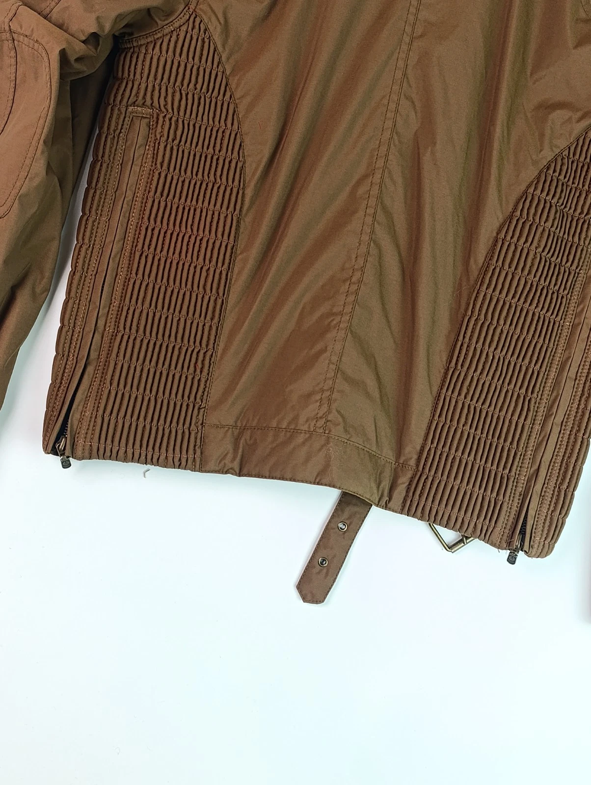 BELSTAFF Tourmaster Trophy Jacket Brown Nylon Biker Motorcycle Men Sz IT 50 M L image 13