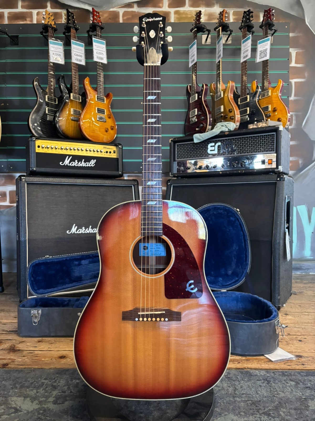 Epiphone FT-79 Texan USA Vintage Sunburst Acoustic Guitar