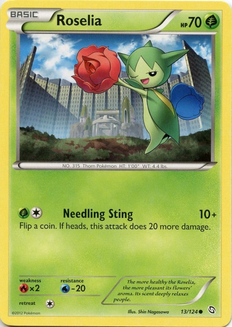 Roselia - 13/124 - Common - Near Mint - Dragons Exalted