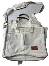 FIORETTO Canvas Tote Bag for Women with Zipper Closure & Individual Compartme...
