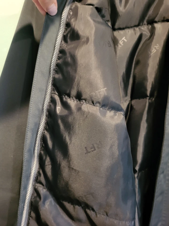 Chaqueta De Colección RFT Rainforest Longitud Media Rellena De Plumón Forro Extraíble Verde Profundo Med Foto 4 de 4