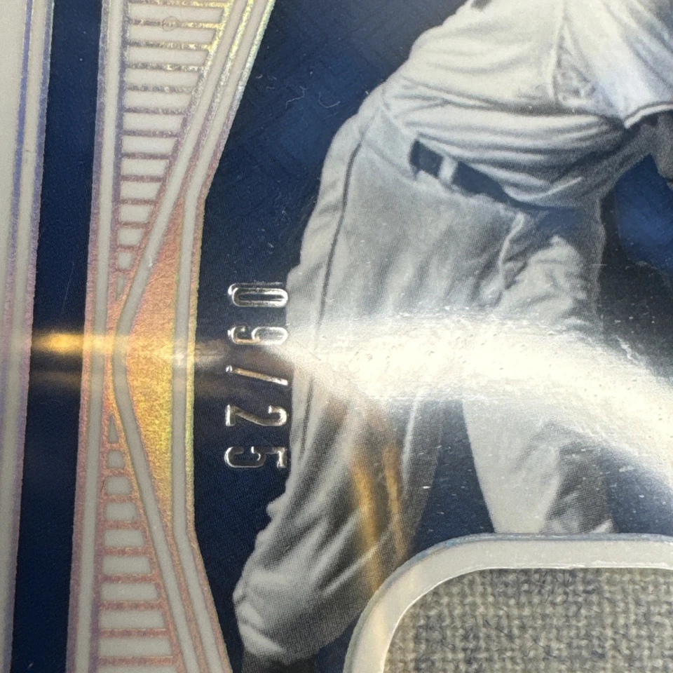 2025 National Treasures Satchel Paige Material Jersey Holo Silver  /25 Braves  - Image 3 of 4