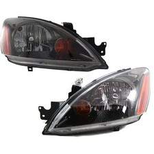 Headlight Assembly Set For 2004-07 Mitsubishi Lancer Left Right Sedan With Bulb Headlight Assembly Set For 2004-07 Mitsubishi Lancer Left Right Sedan With Bulb