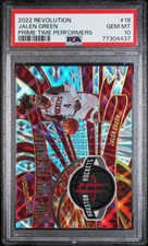 2022-23 Panini Revolution Prime Time Performers #18 Jalen Green PSA 10 