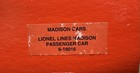 Lionel 6-19016 O Gauge Lionel Lines Madison Passenger Coach Car #9016 w/ Box — photo 2