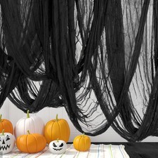315 x 85 Inch Halloween Creepy Cloth, Black 315 x 85 Inch,