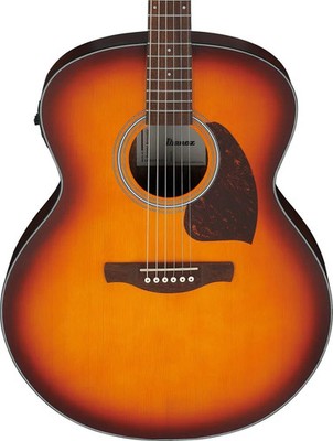 Ibanez PJ50E Acoustic-electric Guitar - Open-pore Vintage Amber Sunburst