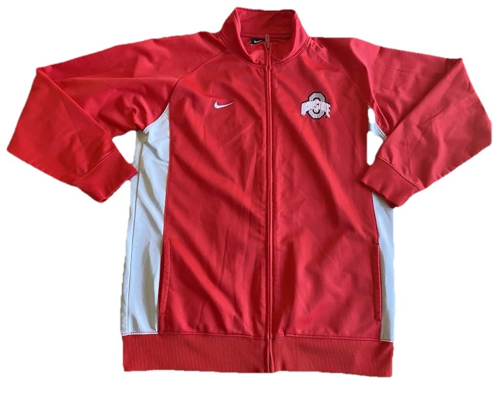 SACAI X NIKE Giacca da pista Ohio State Buckeyes Youth XL full zip manica lunga rossa