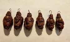 Collection de perles sculptées chinoises Hediao noix assorties (6)