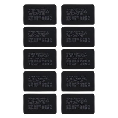 Create idea 10pcs Warranty Seal Stickers Compatible with PS4 Slim Host Black 