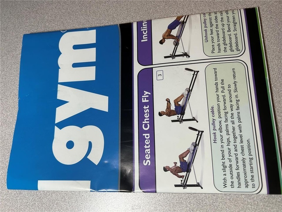 Total Gym 24" x 36" Exercise Wall Chart Poster