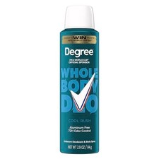 Degree Men Whole Body Deodorant Cool Rush Scent Aluminum Free 72H Odor
