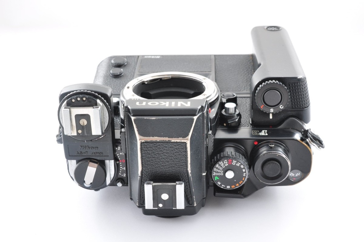 Nikon F3P Press HP 35mm SLR Film Camera Body w/ MD-4 AS-7 From