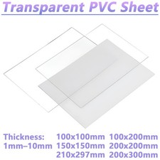 Transparent PVC Plastic Sheet Sheeting Crack Resistant Thickness 1/1.2/1.5-10mm