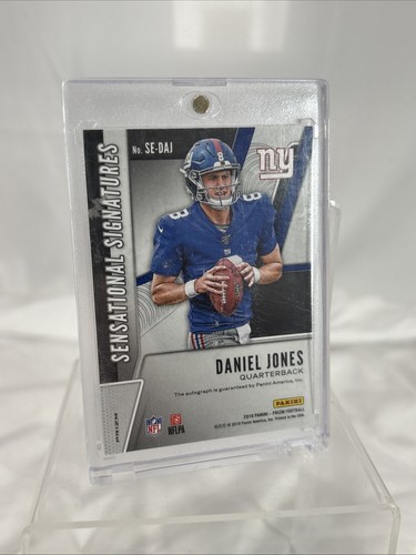 2019-20 Prizm Daniel Jones Sensational Signatures Rookie RC Silver Auto Colts - Picture 2 of 4