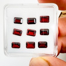 Natural Garnet 7x5 Octagon Faceted 2, 5, 10 or 15 Loose Gemstones  USA Seller 