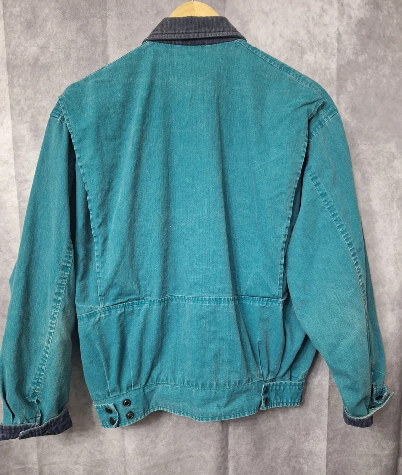 Vintage Ruff Hewn Chore Jacket Barn Coat Mens L Corduroy Collar Workwear Grunge - Image 2 of 4