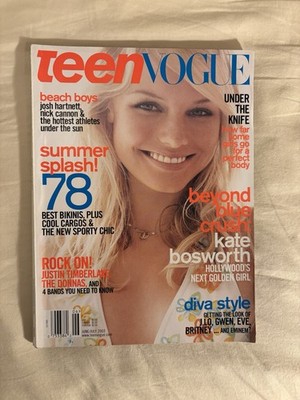 Teen Vogue Magazine - June/July 2003 Kate Bosworth Cover - Rare Early Edition 