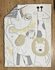 Cloud Island Baby Blanket Quilt Jungle Safari Lion Giraffe Sloth Target