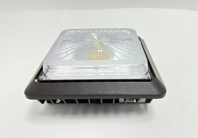 IGLO LED CEILING MOUNT CANOPY GARAGE LIGHT FIXTURE 120-277V 40W 5000K Bronze