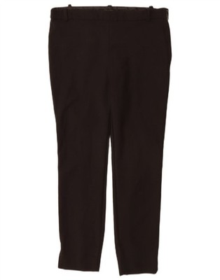 Zara Womens Slim Casual Trousers Medium W30 L27 Black MO01