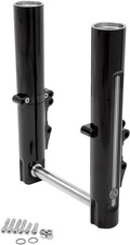 PM 0208-2056-BM Fork Leg Kit - Black - Lower - Dual Disc - Contrast Cut - '08-'1