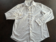 Size L 16-16 1/2 GOODFELLOW  CO Shirt Standard Fit White Long Sleeve Stretch