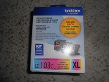 Brother LC103CL XL 3-Pack Color Ink Cartridges NEW Exp 05/2028