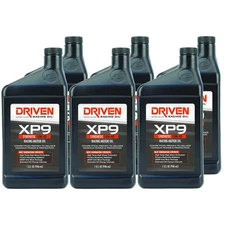 Driven Racing Oil 03206, XP9 Racing Oil, Synthetic 10W-40, 6 Quarts