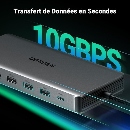 UGREEN - Revodok Pro 313 - Docking station - Drievoudig scherm - 100W PD - Afbeelding 6 van 7