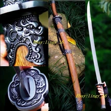 Performance 65 Manganese Steel Broadsword Sharp WUSHU Sword Chinese Saber 清刀 Dao