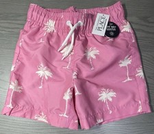 The Children s Place Youth Swim Trunks Size XS/TP 4 Pink Posies 3258