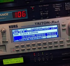 KORG TRITON Rack LUX Custom ASTN LED Display 
