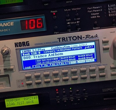 KORG TRITON Rack LUX Custom ASTN LED Display ! | eBay