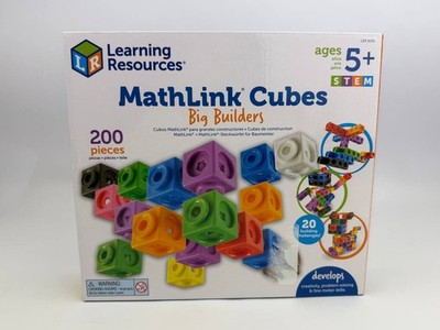 Learning Resources MathLink Cubes Big Builders Set 200 Teile
