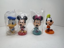 Kellogg  s Disney Mickey Mouse Minnie Donald Duck Goofy Bobble Head Set NEW