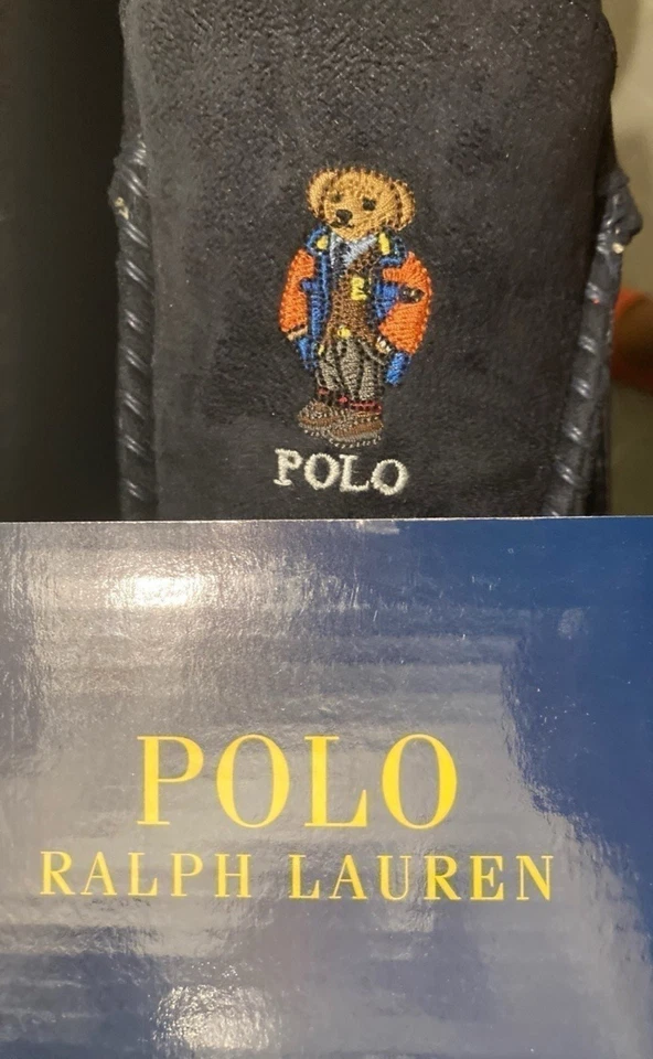 Men's Dezi V Bear Moccasin Slippers by Polo Ralph Lauren (Rare) - Image 2 of 4
