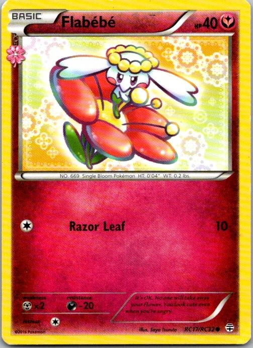 Pokemon TCG Pokemon Flabebe Common Radiant Collection RC17/RC32