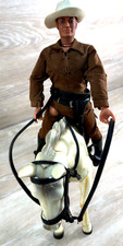 Vintage 1973 Gabriel Toys THE LONE RANGER  SILVER Action Figures Set of 2