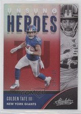 2020 Panini Absolute Unsung Heroes Spectrum Red /100 Golden Tate III #UH-GT 1k0w