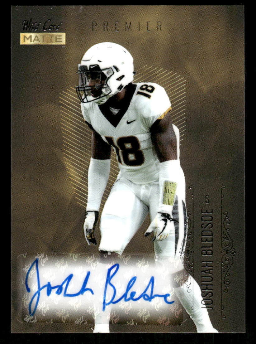 2021 Wild Card Matte White #MB-A Joshuah Bledsoe Gold Auto