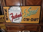 RARE VINTAGE LARGE SCHWINN BICYCLE ADVERTISING HEAVY PORCELAIN METAL SIGN