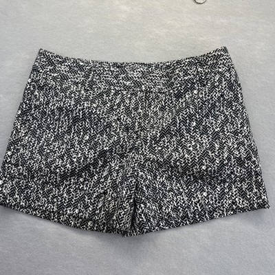 Express Black White Chevron Geometric Print Dress Shorts Womens Size 4